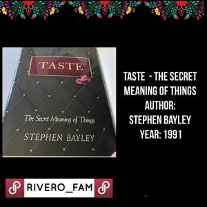 BOOK NAME | TASTE | THE SECRET MEANING OF THINGS | 1991